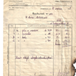 Faktura ceny kiedyś Firma Pogrzebowa Maślakiewicz Łódź