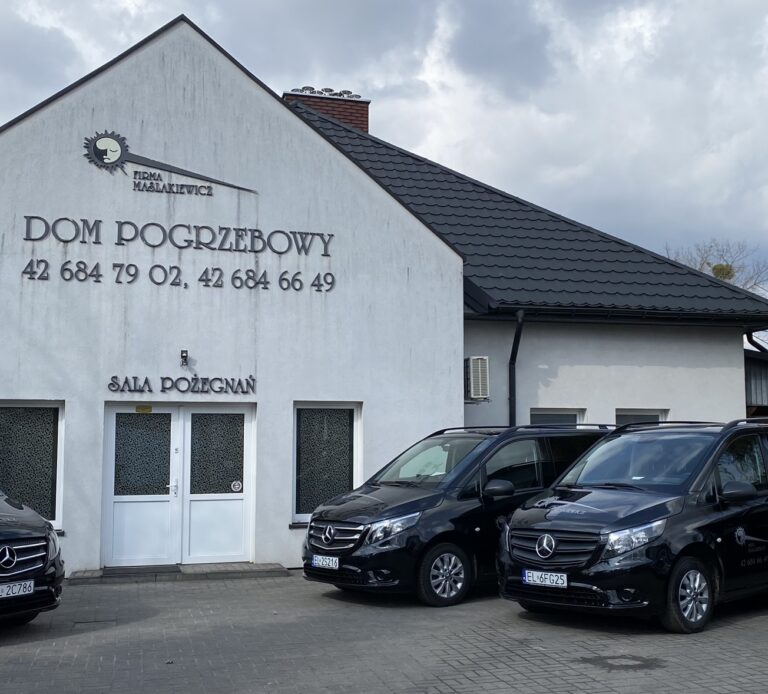 Budynek domu pogrzebowego Maślakiewicz w Łodzi na ulicy Pabianickiej 54